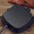Round Ribbed Cast Iron Steak Frying Grill Skillet Pan with Folding Wooden Handle