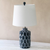  Lalia Home Moroccan Table Lamp with Fabric White Shade