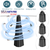 4Pcs Fly Repellent Fan Table Top Battery Powered Bug
