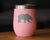 Bear Silhouette Insulated Wine Tumbler - Rustic Cabin Gifts