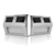2 Pack Solar Light 2 LEDs Wall Lamp