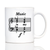 Music My Forte Coffee Mug - Funny Musician Gifts and Decor