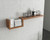 8" Brown Wood Wall Mounted Bathroom Shelves
