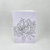 Lilac Inked Flowers Style 3 Handmade Saddle Bound A5 ish sized Notebook