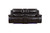 77" X 40" X 40" Brown Power Reclining Console Loveseat