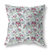 20 Light Green Magenta Roses Indoor Outdoor Throw Pillow
