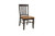Classic Two Tone Dark Hardwood Dining Or Side Chair