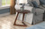 Asymmetric Mocha Wood End or Side Table