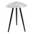 21" Brown And White Faux Marble Manufactured Wood Triangle End Table