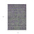 8' X 10' Fern Green And Purple Oriental Washable Indoor Outdoor Area Rug