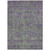 8' X 10' Fern Green And Purple Oriental Washable Indoor Outdoor Area Rug