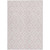 9' X 12' Pink And Ivory Geometric Washable Indoor Outdoor Area Rug