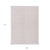 9' X 12' Pink And Ivory Geometric Washable Indoor Outdoor Area Rug