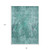 8' X 10' Teal Blue Green And Gray Abstract Washable Indoor Outdoor Area Rug