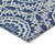 8' X 10' Navy Blue Ivory And Gray Floral Medallion Washable Indoor Outdoor Area Rug