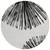 8' Black And Ivory Round Abstract Washable Indoor Outdoor Area Rug
