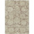 9' X 12' Brown Tan And Beige Floral Washable Indoor Outdoor Area Rug