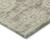 9' X 12' Brown Tan And Beige Floral Washable Indoor Outdoor Area Rug