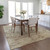 9' X 12' Brown Tan And Beige Floral Washable Indoor Outdoor Area Rug