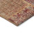 5' X 8' Red Orange And Blue Patchwork Washable Indoor Outdoor Area Rug