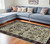 8' X 11' Red and Ivory Oriental Power Loom Area Rug