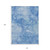 10' X 14' Denim Blue And Sky Blue Nautical Washable Indoor Outdoor Area Rug