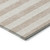 9' X 12' Beige Striped Washable Non Skid Indoor Outdoor Area Rug
