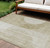 9' X 12' Taupe Beige And Tan Geometric Washable Indoor Outdoor Area Rug