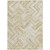 10' X 14' Beige Tan And Ivory Geometric Washable Indoor Outdoor Area Rug