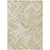 10' X 14' Beige Tan And Ivory Geometric Washable Indoor Outdoor Area Rug