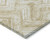 10' X 14' Beige Tan And Ivory Geometric Washable Indoor Outdoor Area Rug