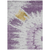 8' X 10' Purple And Lavender Abstract Washable Indoor Outdoor Area Rug