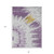 8' X 10' Purple And Lavender Abstract Washable Indoor Outdoor Area Rug