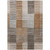 8' X 10' Chocolate And Gray Striped Washable Indoor Outdoor Area Rug