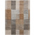8' X 10' Chocolate And Gray Striped Washable Indoor Outdoor Area Rug