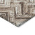 10' X 14' Brown Taupe And Tan Geometric Washable Indoor Outdoor Area Rug