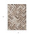 10' X 14' Brown Taupe And Tan Geometric Washable Indoor Outdoor Area Rug