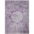 9' X 12' Purple Lavender And Gray Oriental Washable Indoor Outdoor Area Rug