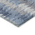 10' X 14' Navy Blue And Sky Blue Geometric Washable Indoor Outdoor Area Rug