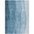 9' X 12' Denim Blue And Navy Blue Ombre Washable Indoor Outdoor Area Rug