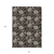 10' X 14' Black Taupe And Beige Floral Washable Indoor Outdoor Area Rug