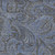 9' X 12' Charcoal Gray And Blue Paisley Washable Indoor Outdoor Area Rug