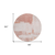 8' Blush Mauve And Ivory Round Abstract Washable Indoor Outdoor Area Rug