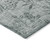10' X 14' Gray Charcoal And Gold Floral Washable Indoor Outdoor Area Rug