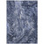 9' X 12' Navy Blue And Gray Abstract Washable Indoor Outdoor Area Rug