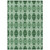 8' X 10' Emerald And Green Moroccan Washable Indoor Outdoor Area Rug