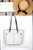 Michael Kors Jet Set Vanilla PVC Double Pocket Tote