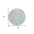 8' Denim Blue And Ivory Round Floral Medallion Washable Indoor Outdoor Area Rug