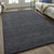 2' X 3' Black Wool Hand Woven Area Rug
