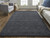2' X 3' Black Wool Hand Woven Area Rug
